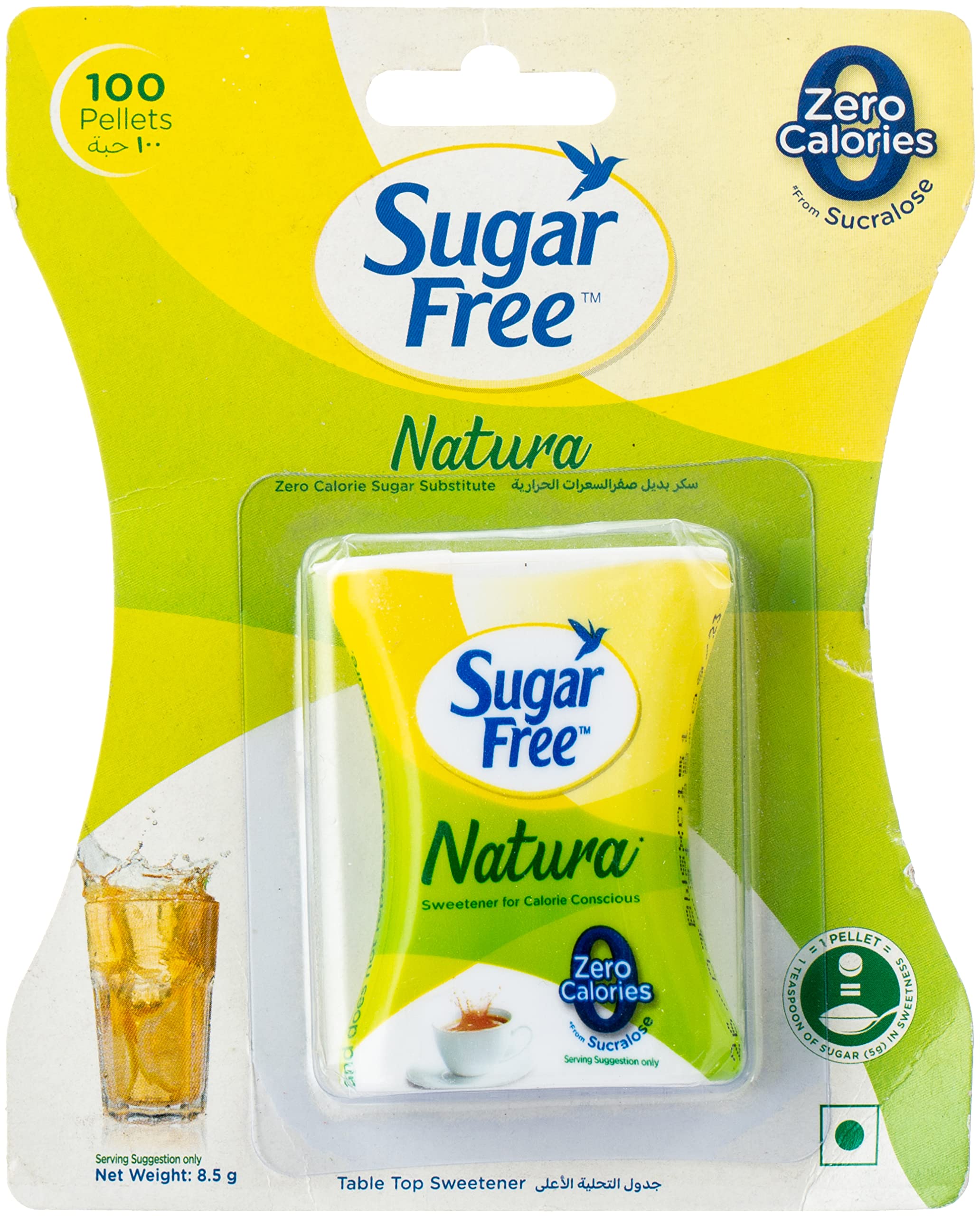 Sugar Free Natura Low Calorie Sweetener – 100 Pellets